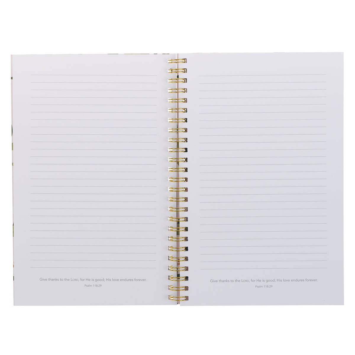 Through Christ Pink Floral Spiral Notebook  - Phil 4:13