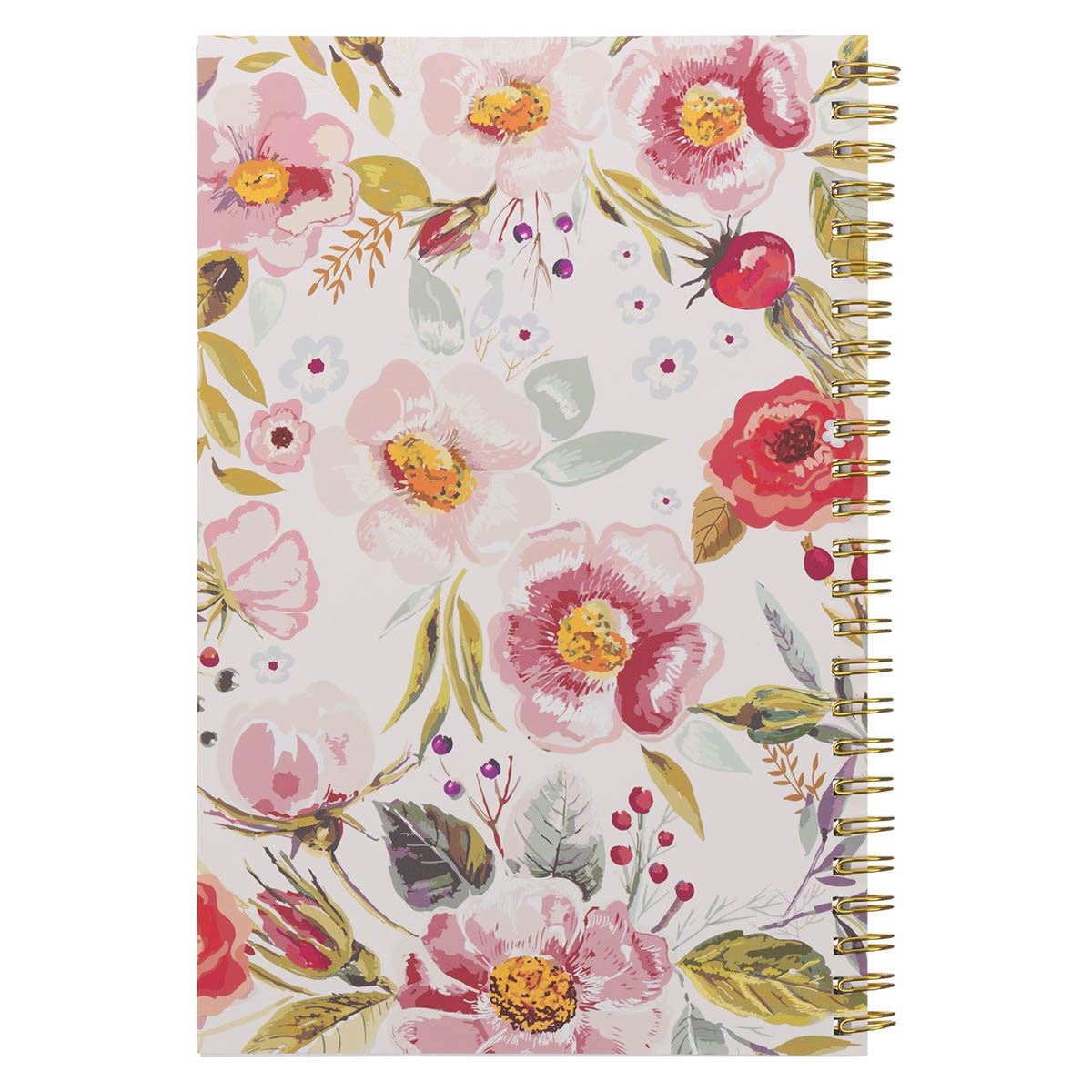 Amazing Grace Pink Floral Spiral Notebook