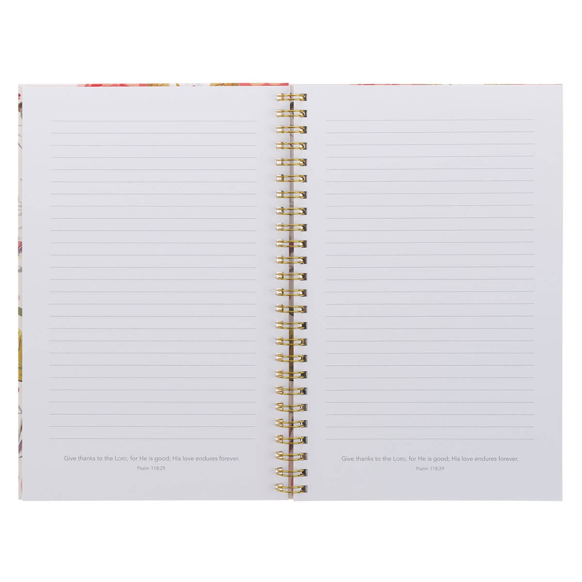 Amazing Grace Pink Floral Spiral Notebook