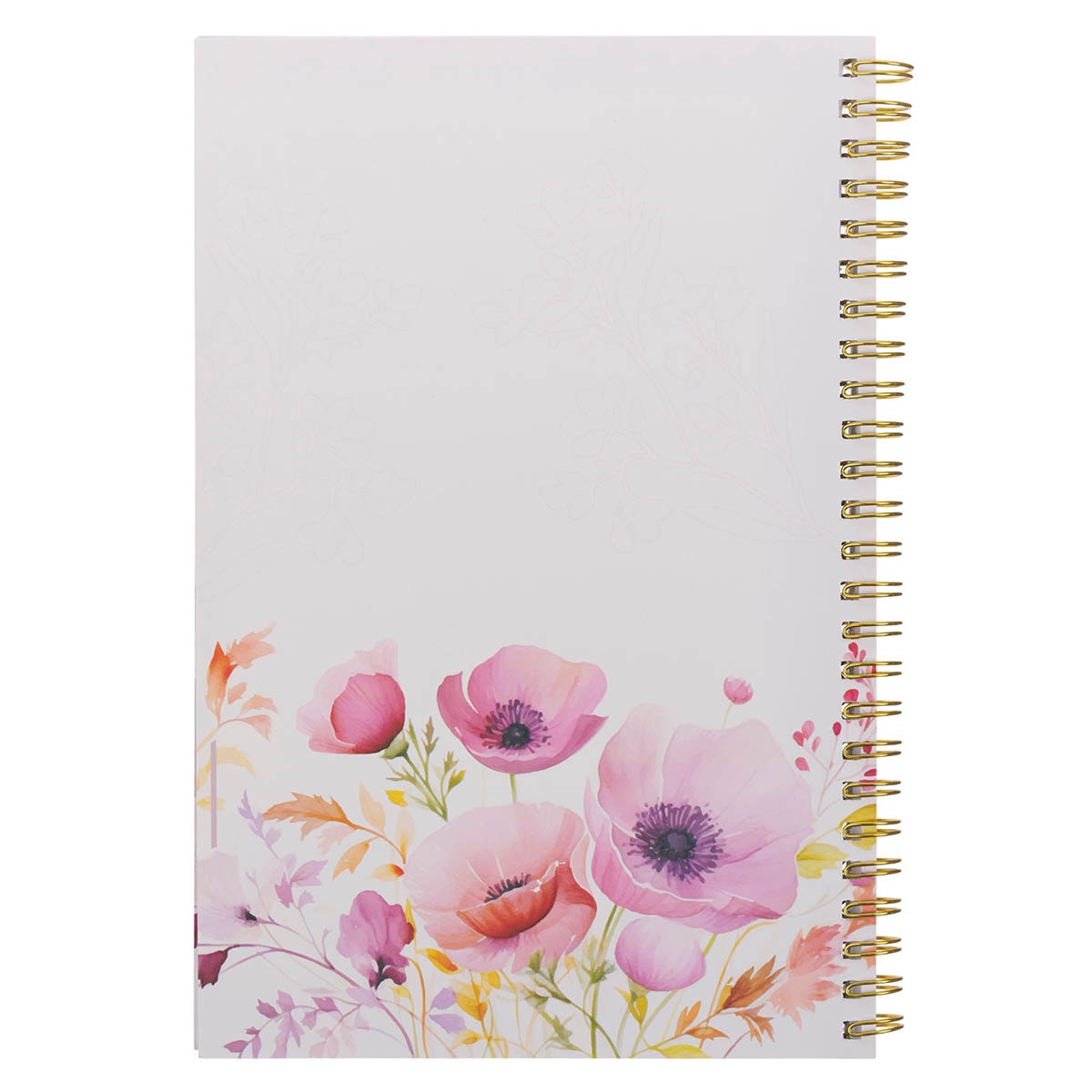 I Know The Plans Pink Wildflower Spiral Notebook - Jeremiah 29:11