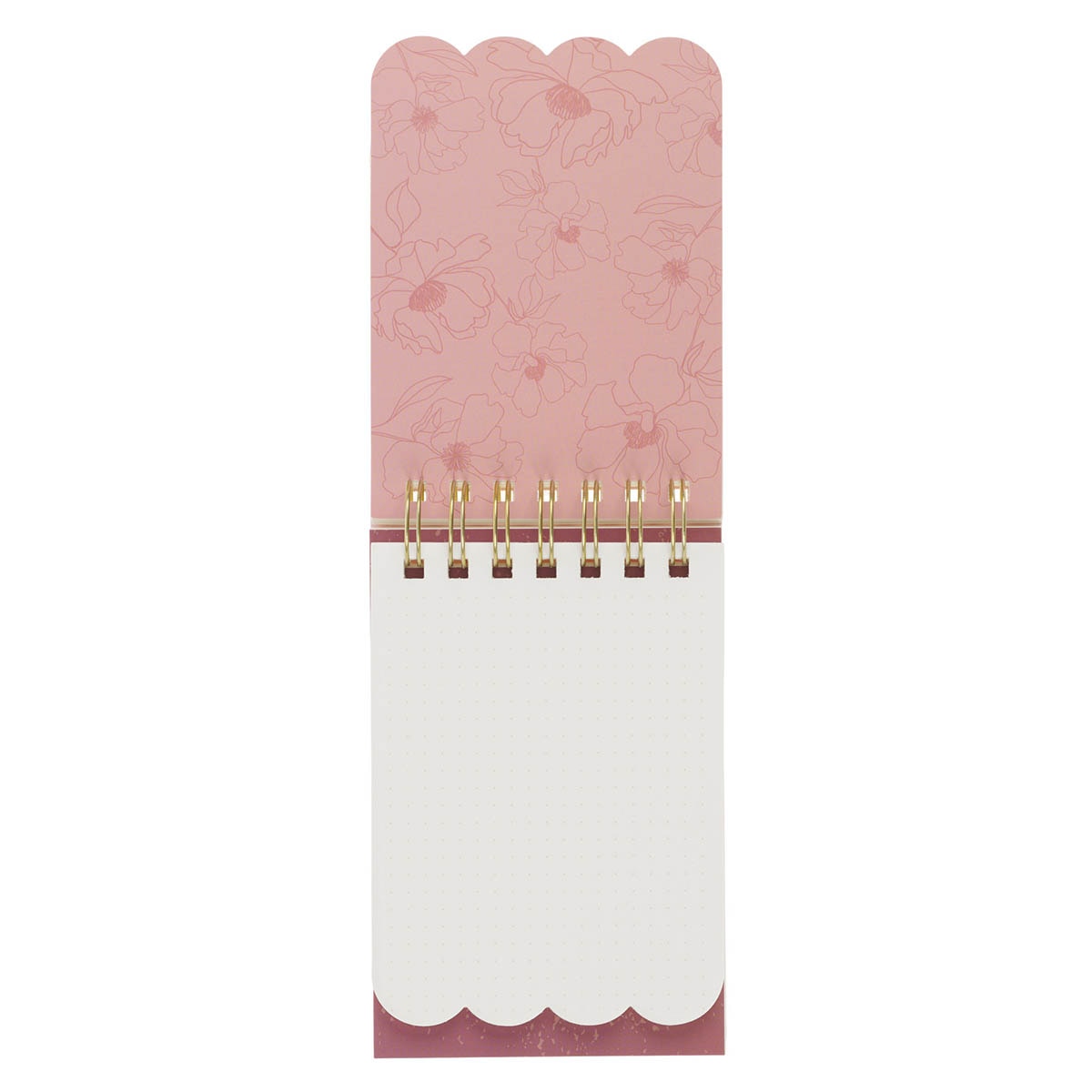 Amazing Grace Pink Floral Tiered Spiral Notepad