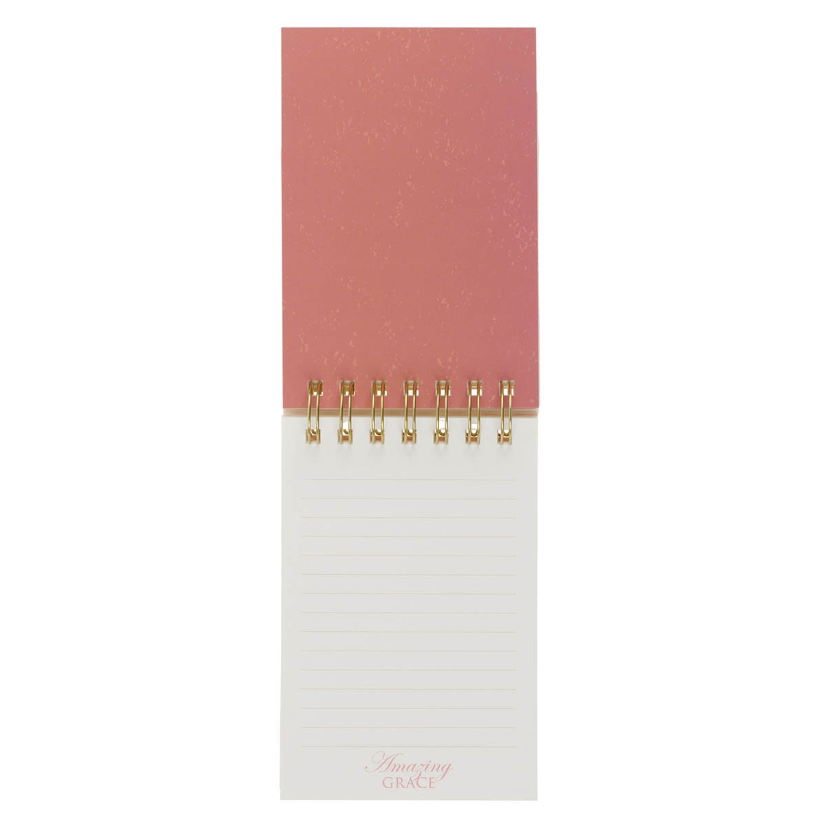 Amazing Grace Pink Floral Tiered Spiral Notepad