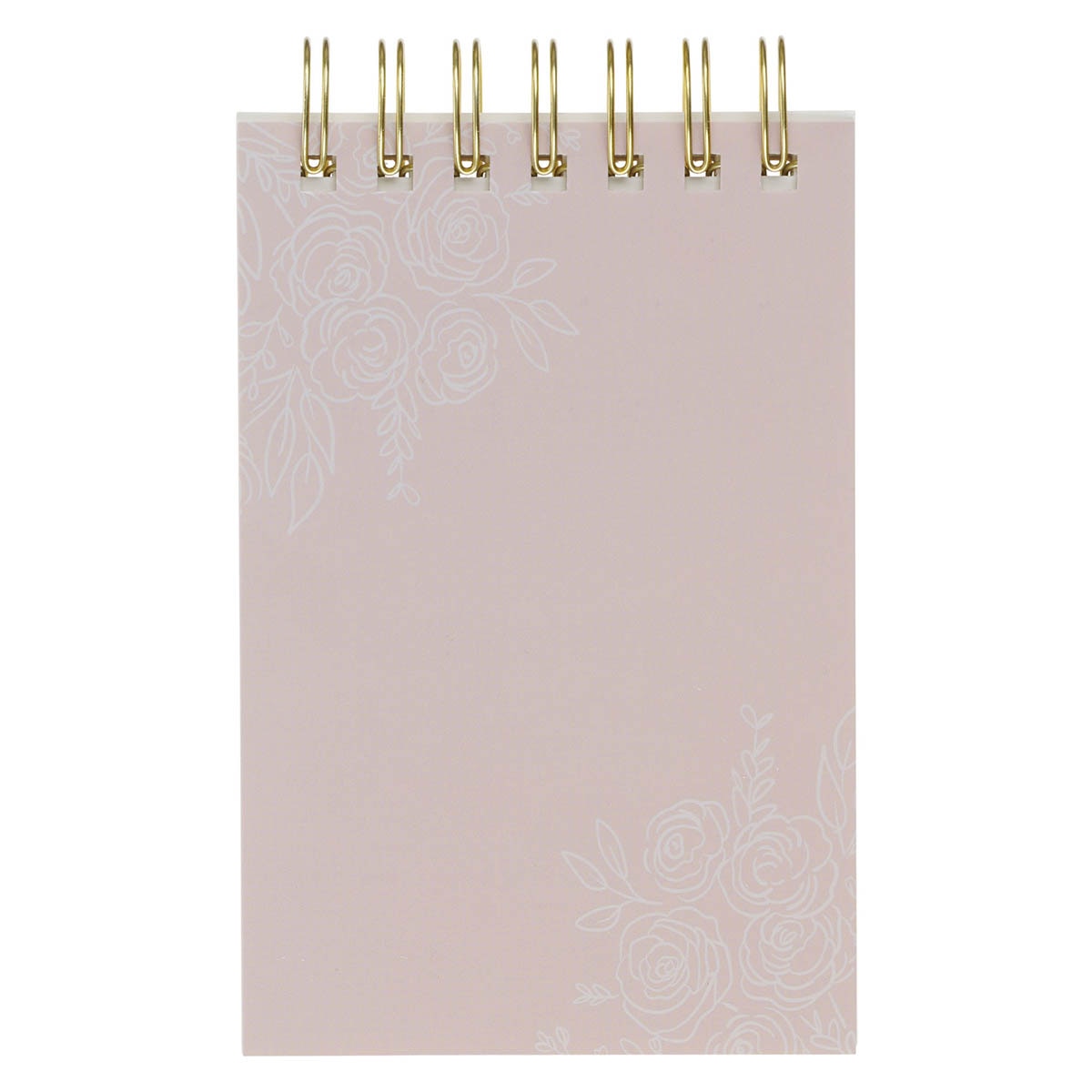 Everything Beautiful Blush Taupe Floral Tiered Spiral Notepad - Ecclesiastes 3:11
