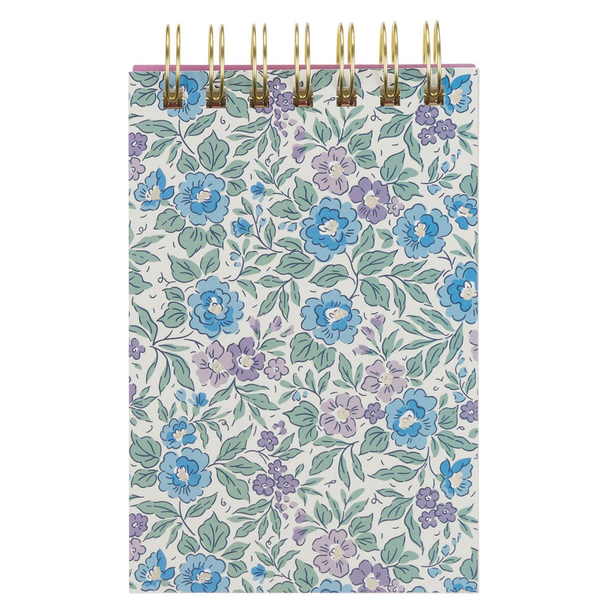 Be Still and Know Purple Floral Tiered Spiral Notepad - Psalm 46:10