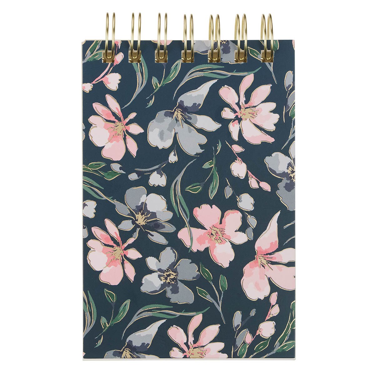 Well With My Soul Navy Floral Tiered Spiral Notepad