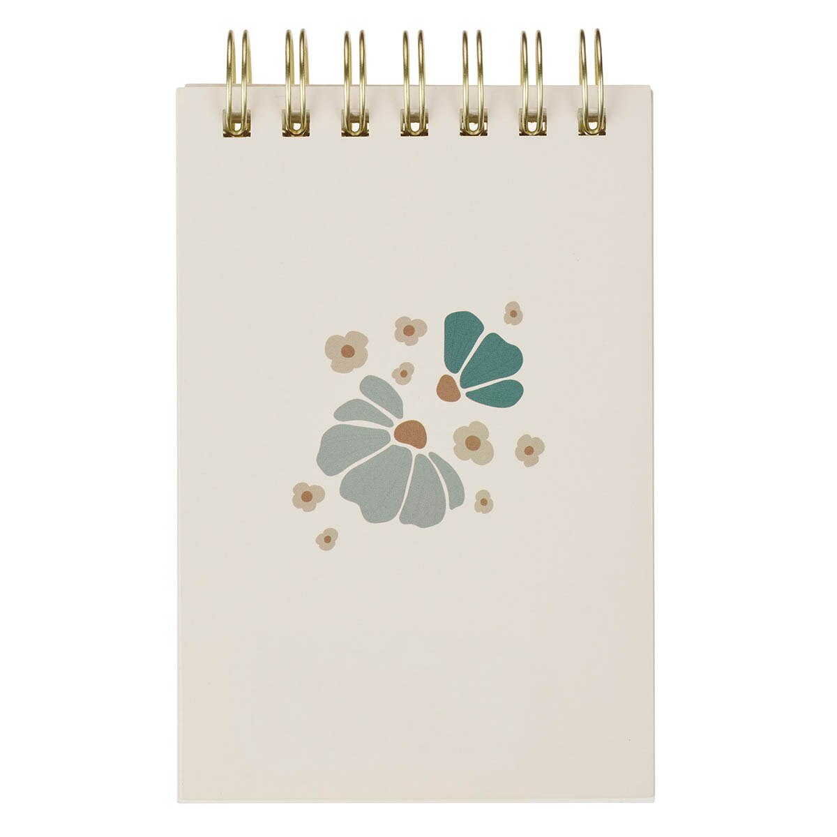 God is Good Blue BloomsTiered Spiral Notepad - Psalm 34:8