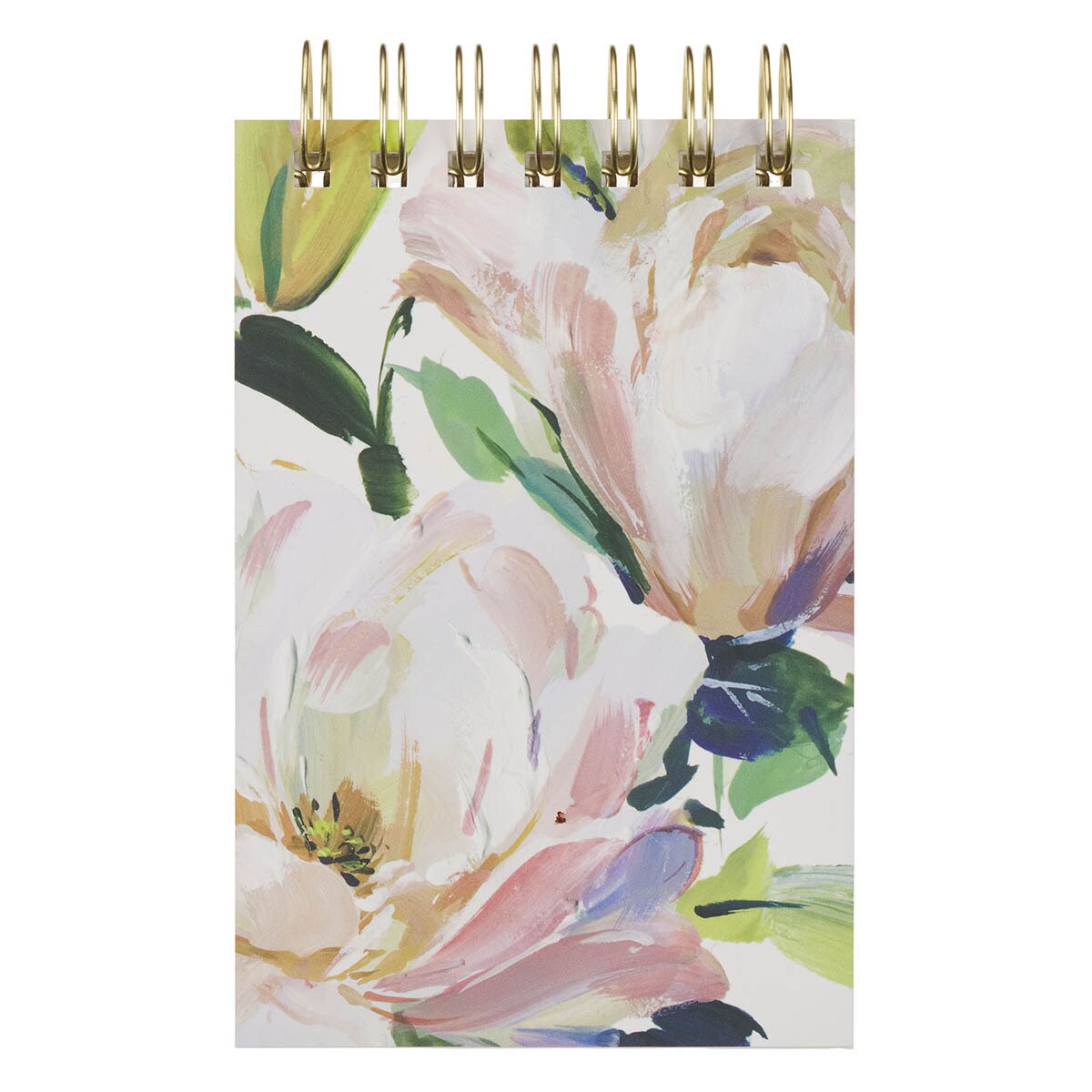 I Love You Mom Purple Floral Tiered Spiral Notepad