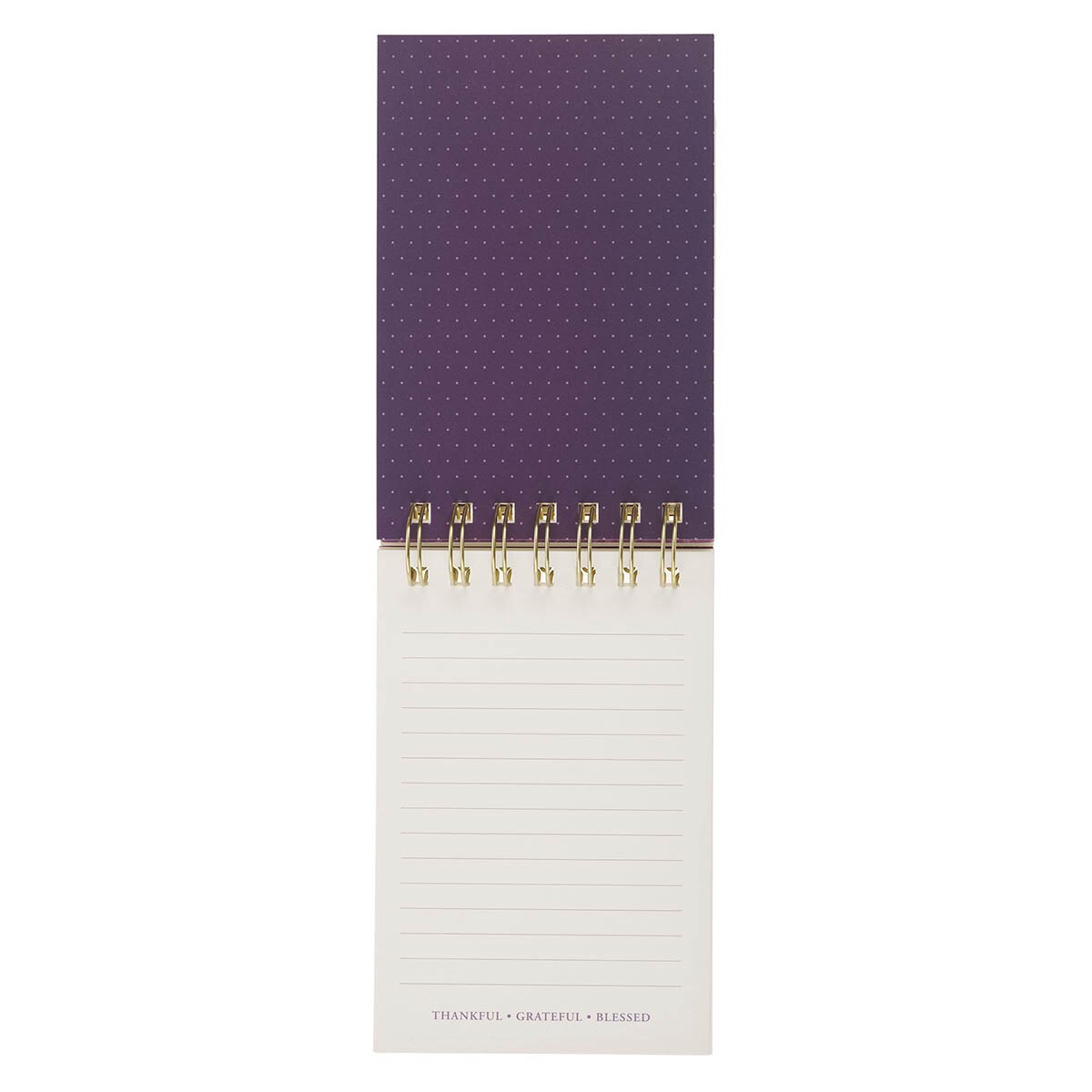 I Love You Mom Purple Floral Tiered Spiral Notepad