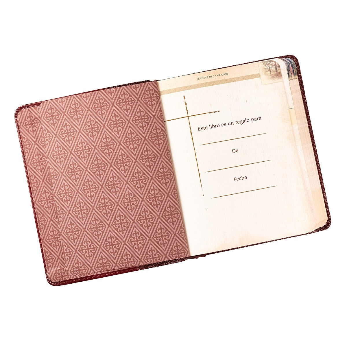 La Fuerza de la Oración: Devocionales de Un Minuto en Piel Sintética Marrón