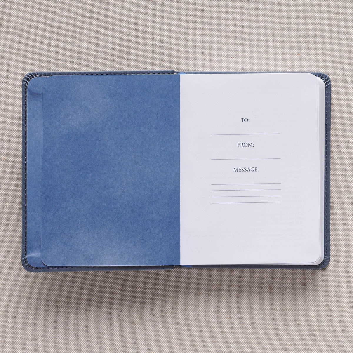 One-Minute Devotions® for Men Slate Blue Faux Leather Devotional