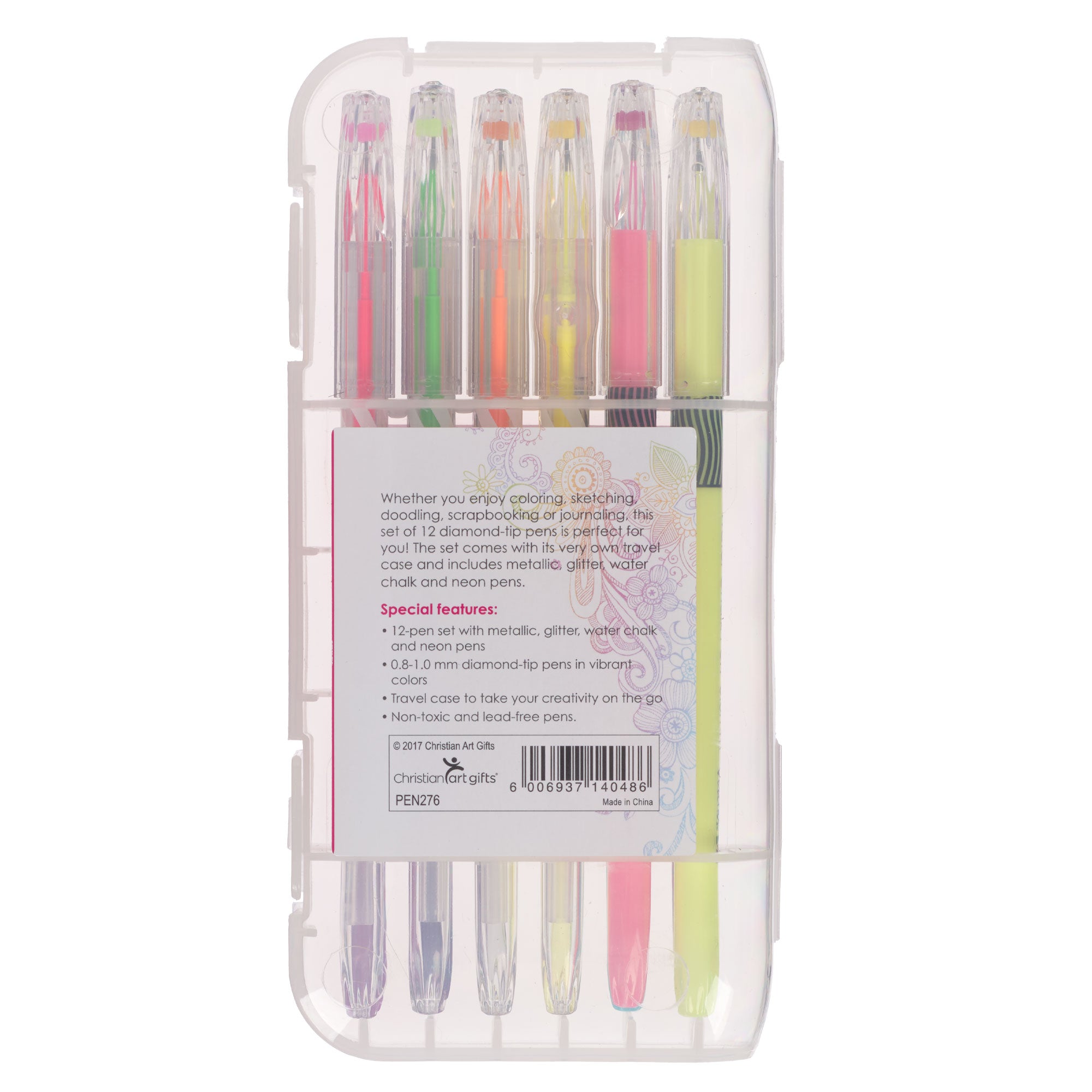 Assorted Gel Pen Set  - 12 pc