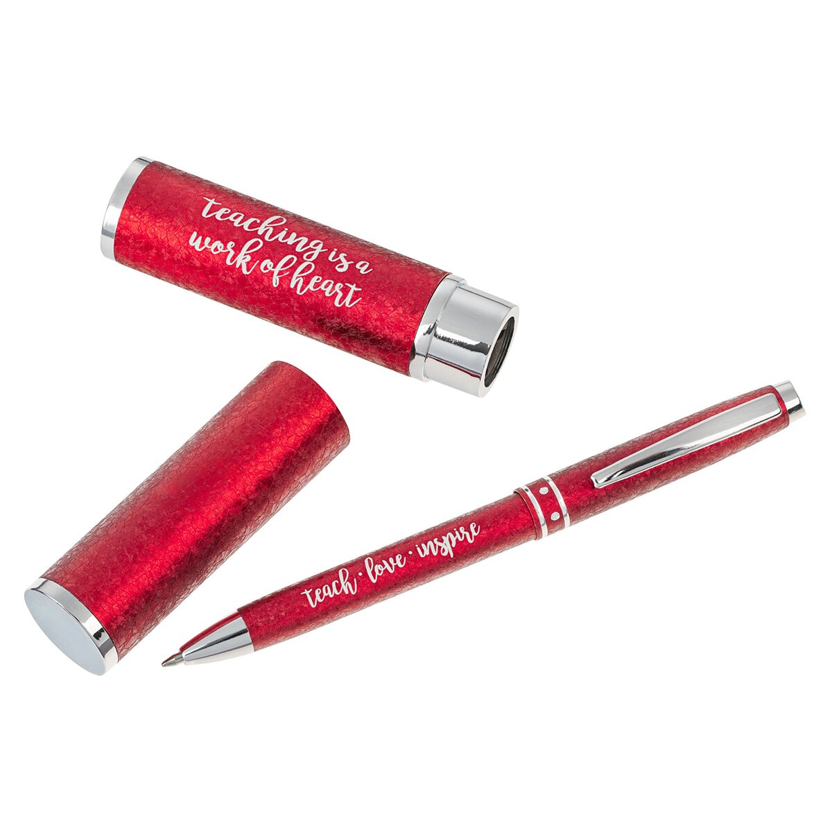 Teaching Is a Work of Heart Pen with Case