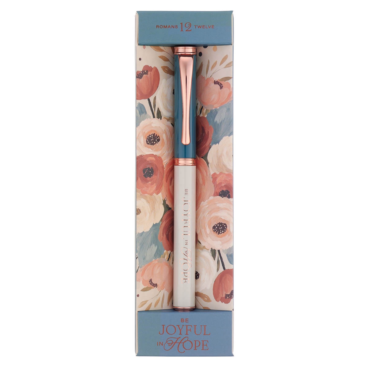 Be Joyful in Hope Heirloom Floral Gift Pen - Romans 12:12
