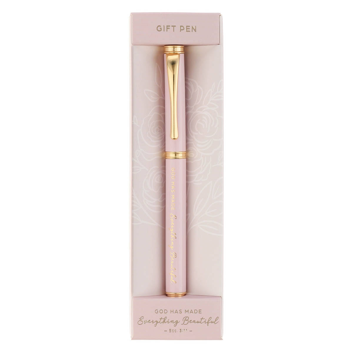 Everything Beautiful Blush Pink Gift Pen — Ecclesiastes 3:11