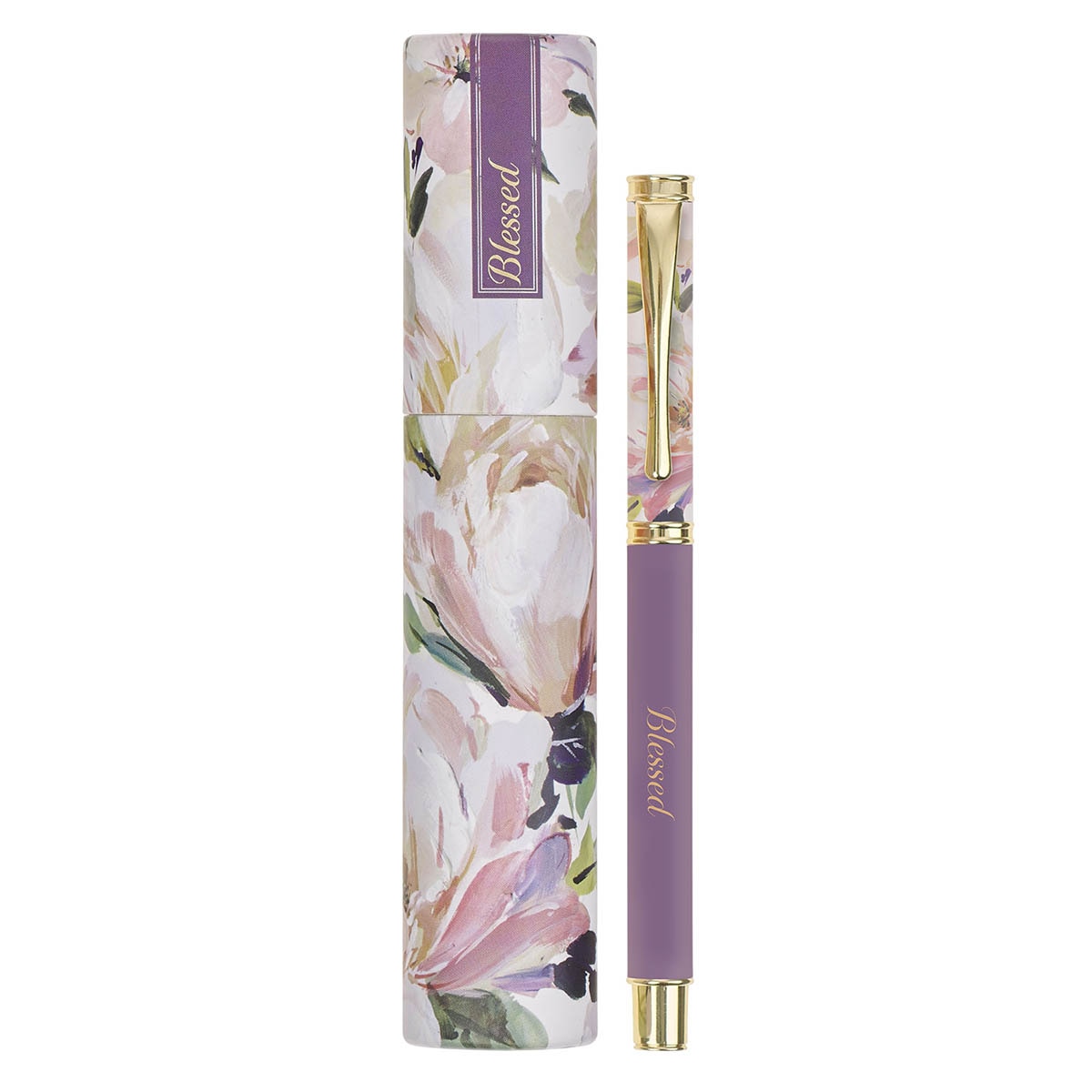 Blessed Purple Floral Mother's Day Pen and Case Gift Set