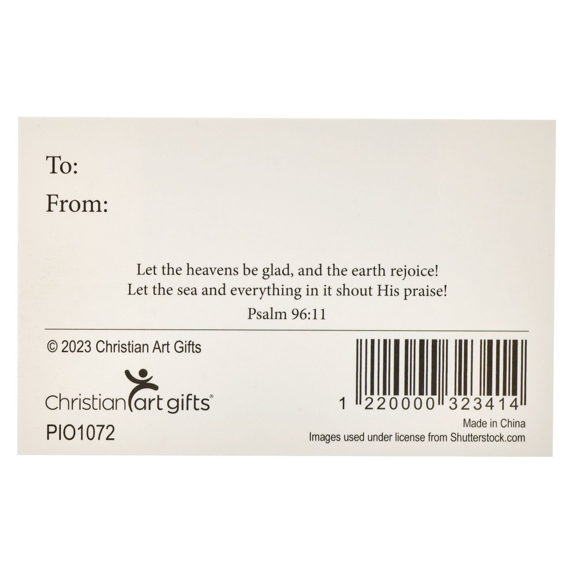A Savior is Born Christmas Pass Around Card Set - Psalm 96:11
