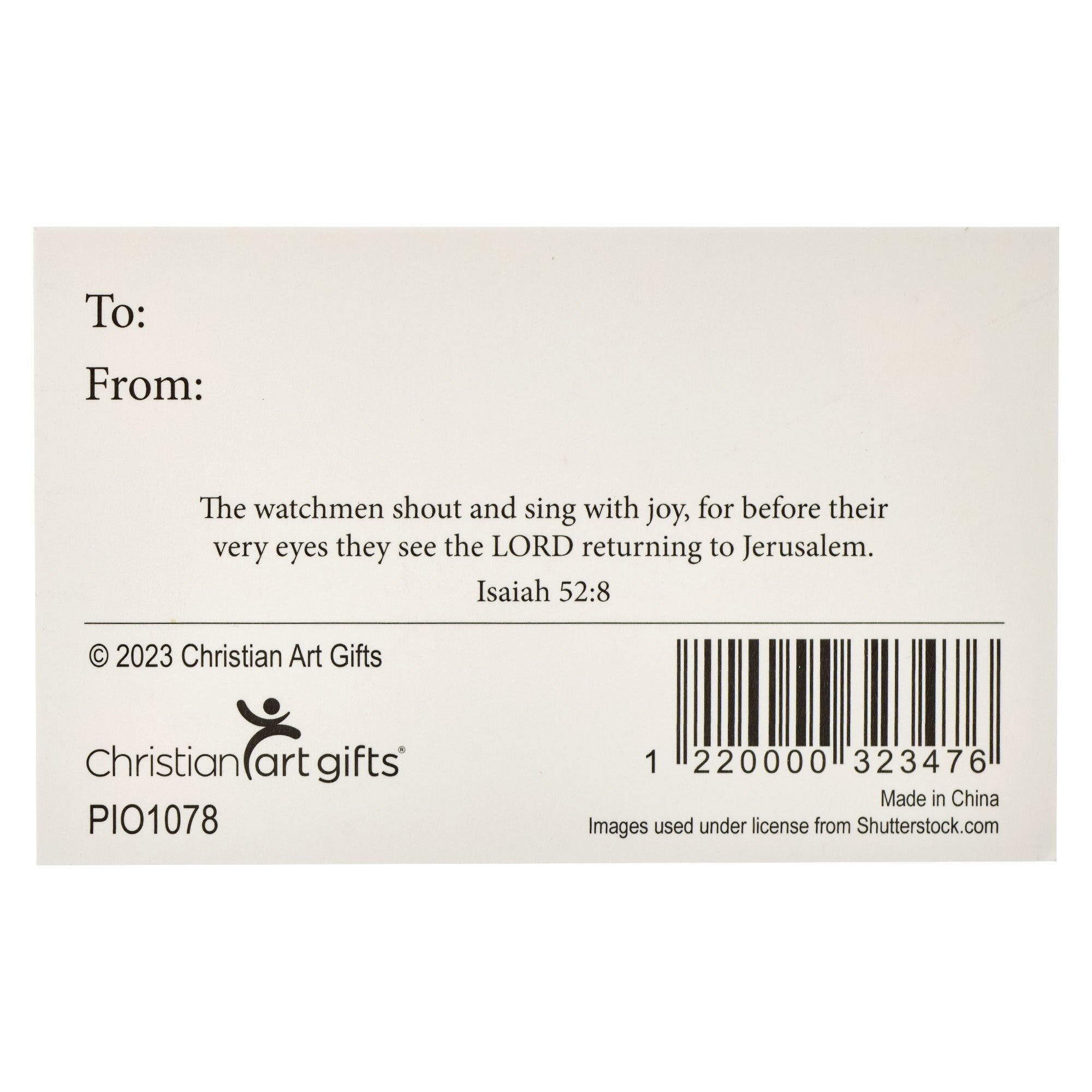 Joy to the World Christmas Pass Around Cards Set