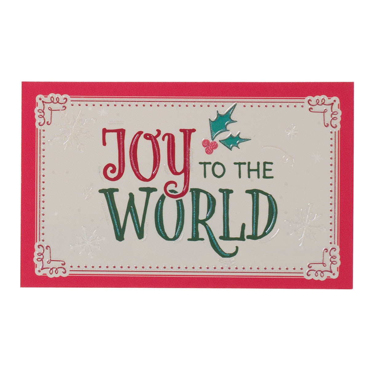 Joy to the World Vintage Holly Pass-Around Card Set