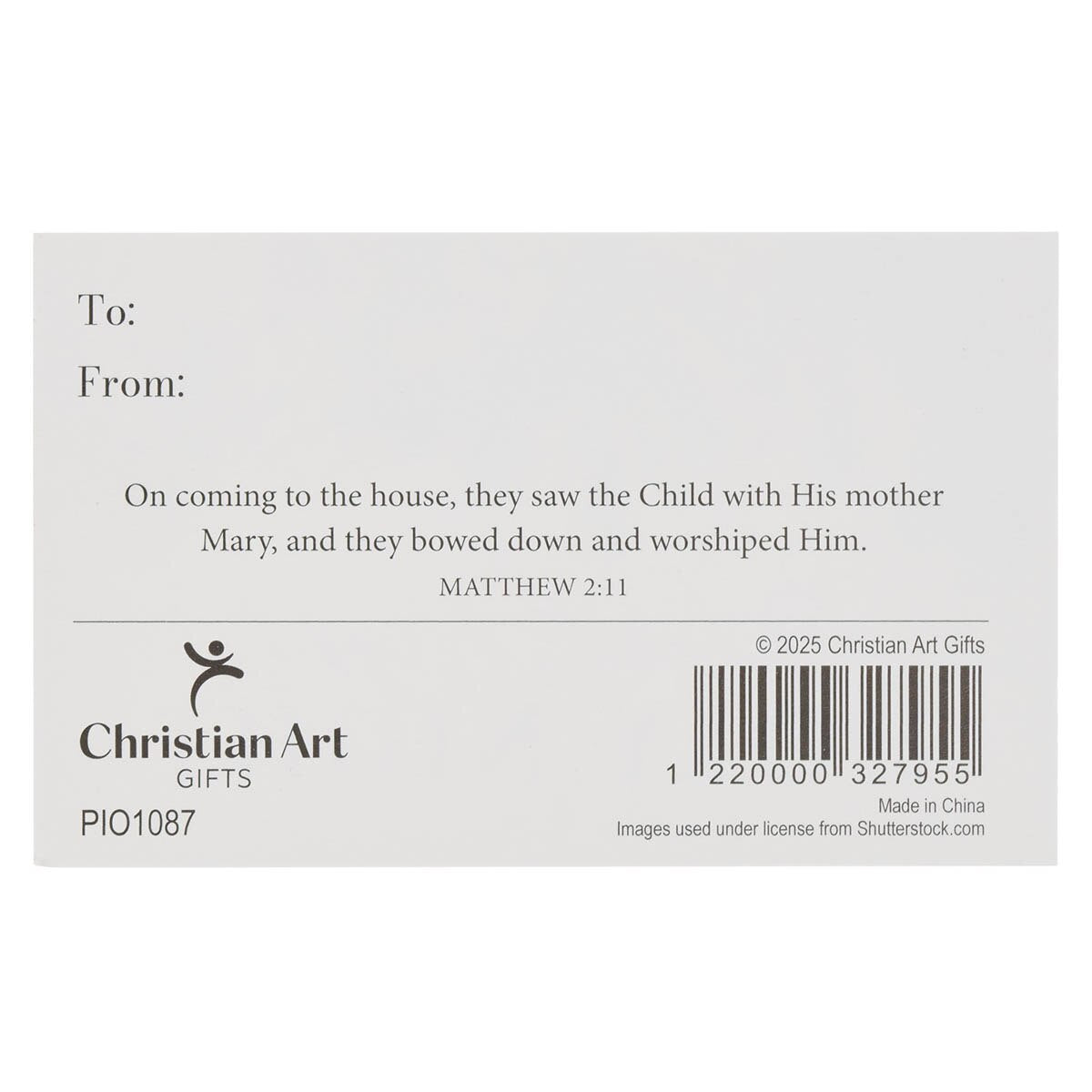 Silent Night Festive Greenery Pass-Around Card Set