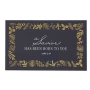 A Savior is Born Blue Botanical Pass-Around Card Set - Luke 2:11 