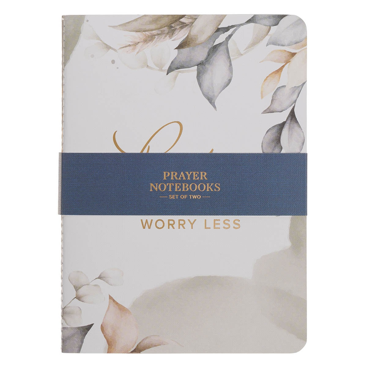 Pray More Worry Less 2-piece Large Prayer Notebook Set