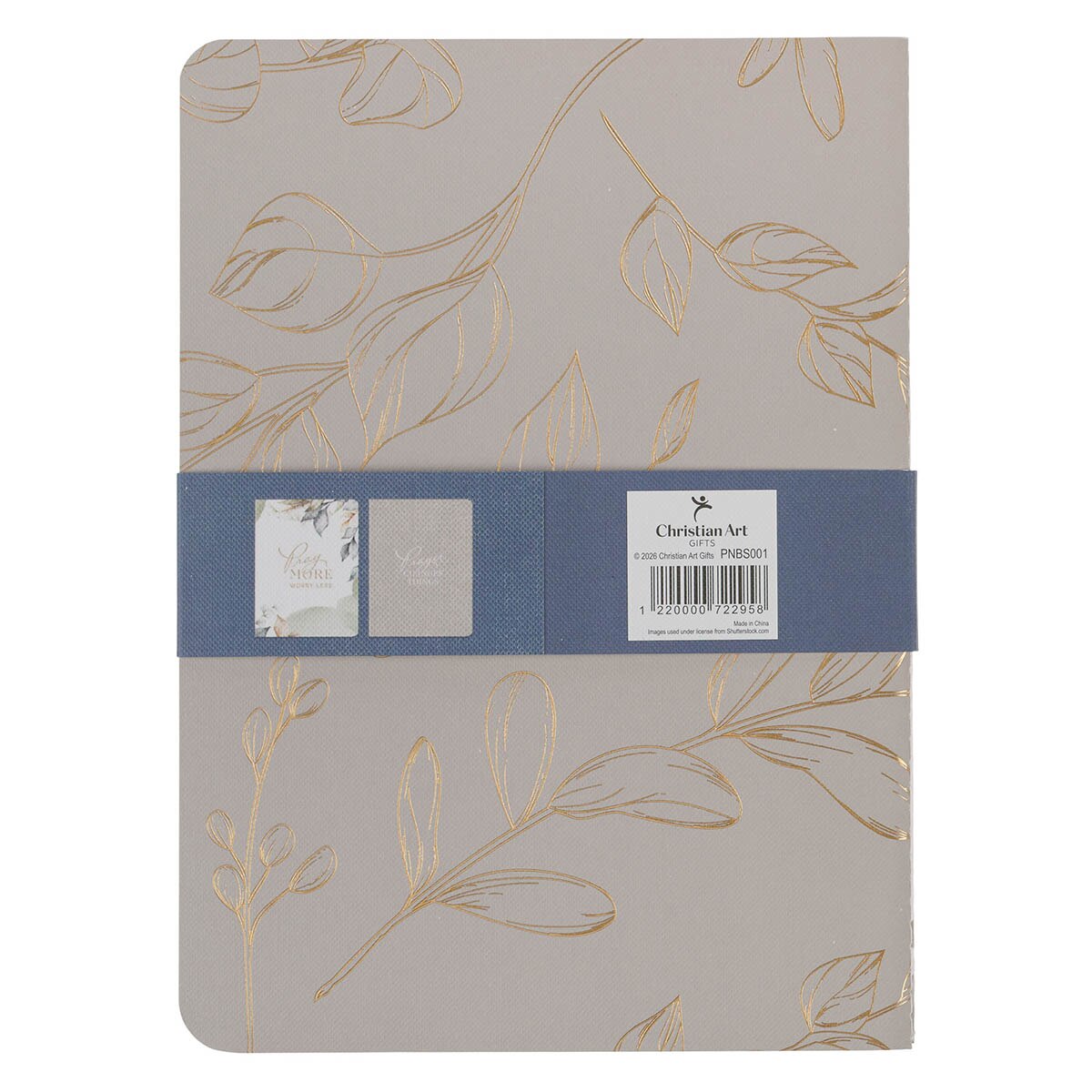 Pray More Worry Less 2-piece Large Prayer Notebook Set