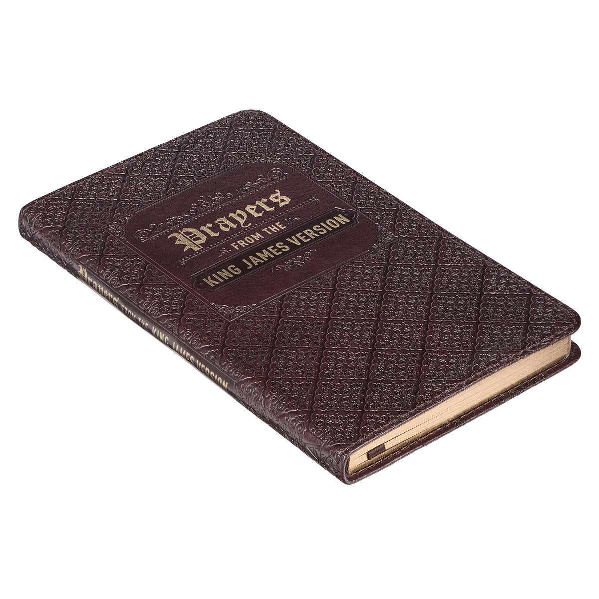 Prayers from the King James Version Brown Faux Leather Gift Book
