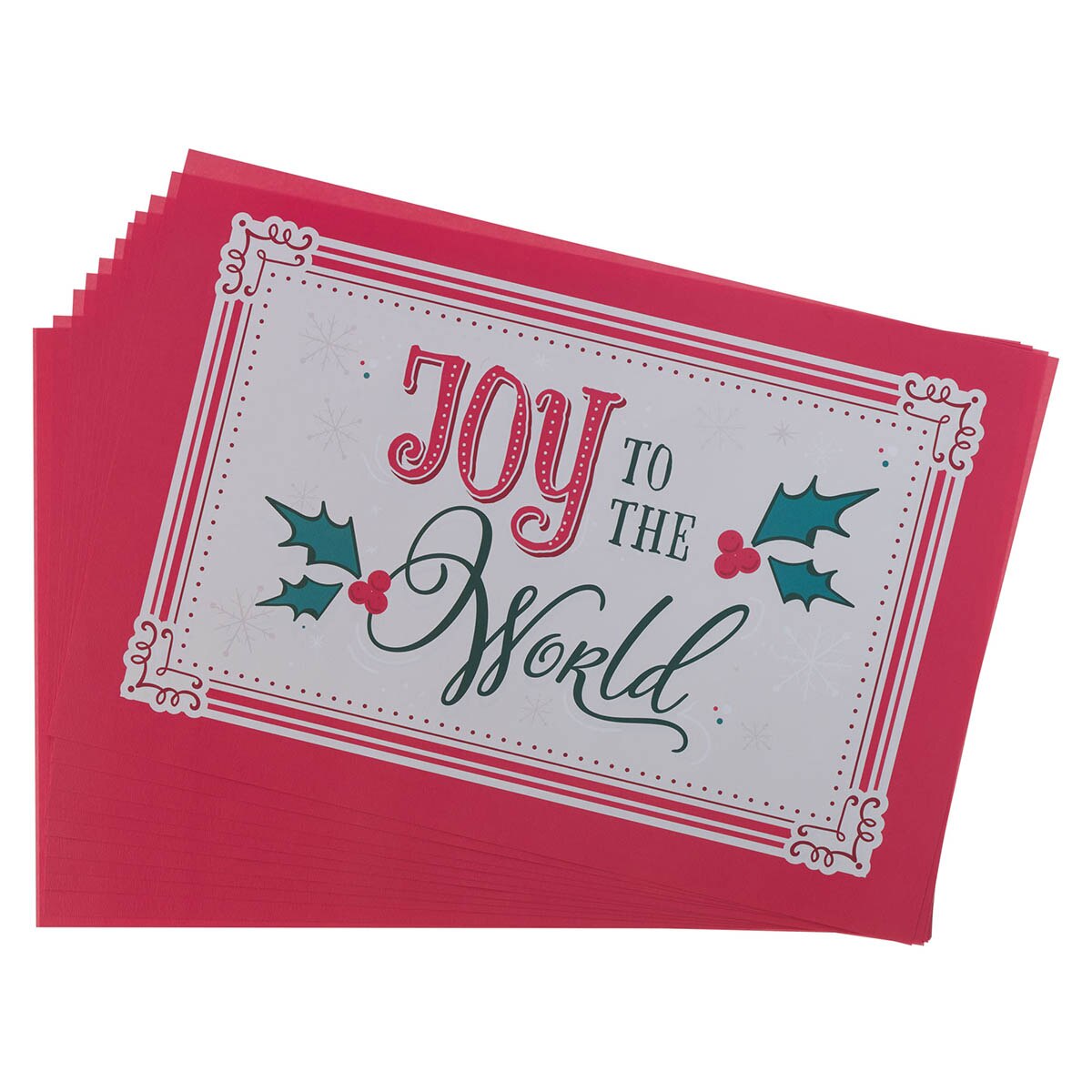 Joy To The World Paper Placemat Set