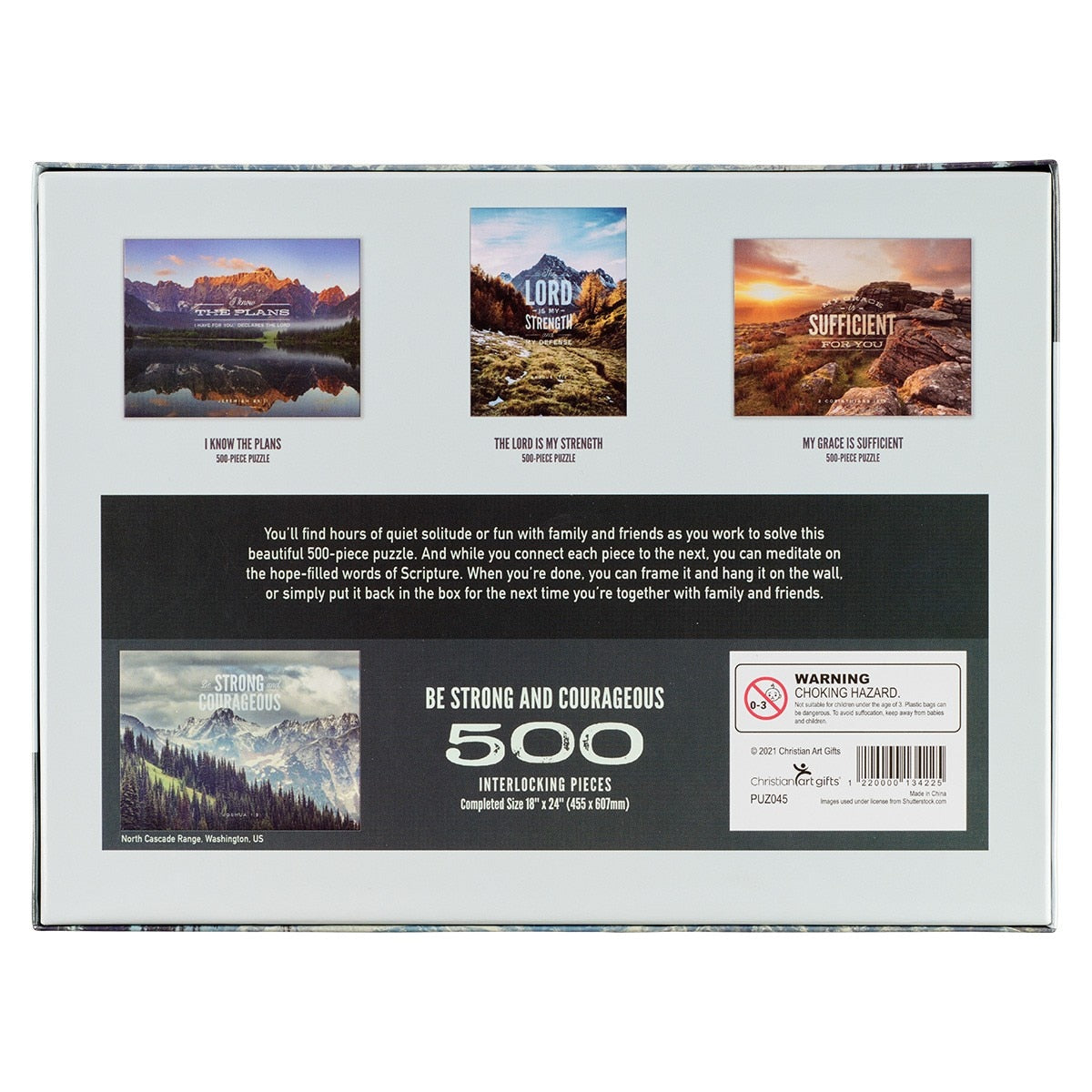 Be Strong & Courageous Pine Valley 500-piece Jigsaw Puzzle - Joshua 1:9