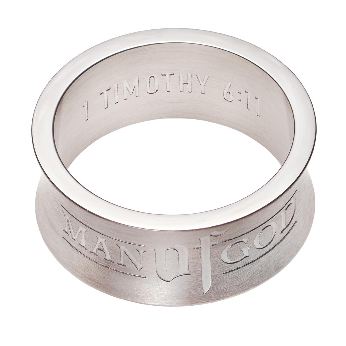 Man of God -  1 Timothy 6:11 Men's Ring