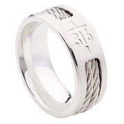 John 3:16 Cross Men's Ring