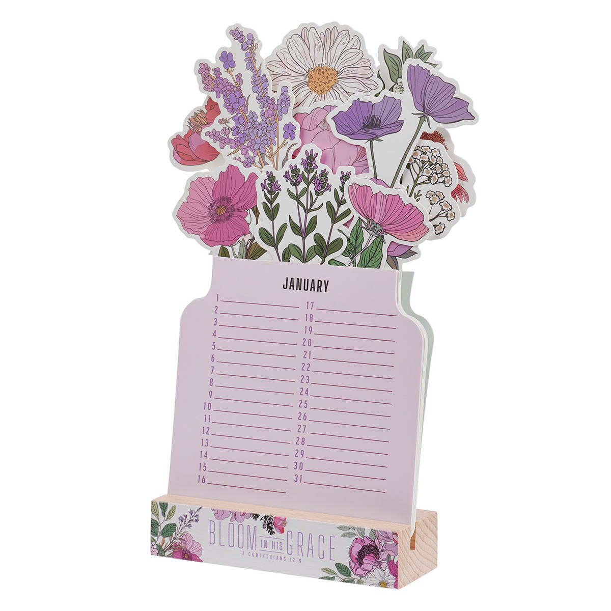 Bloom in His Grace Special Days Calendar - 2 Corinthians 12:9