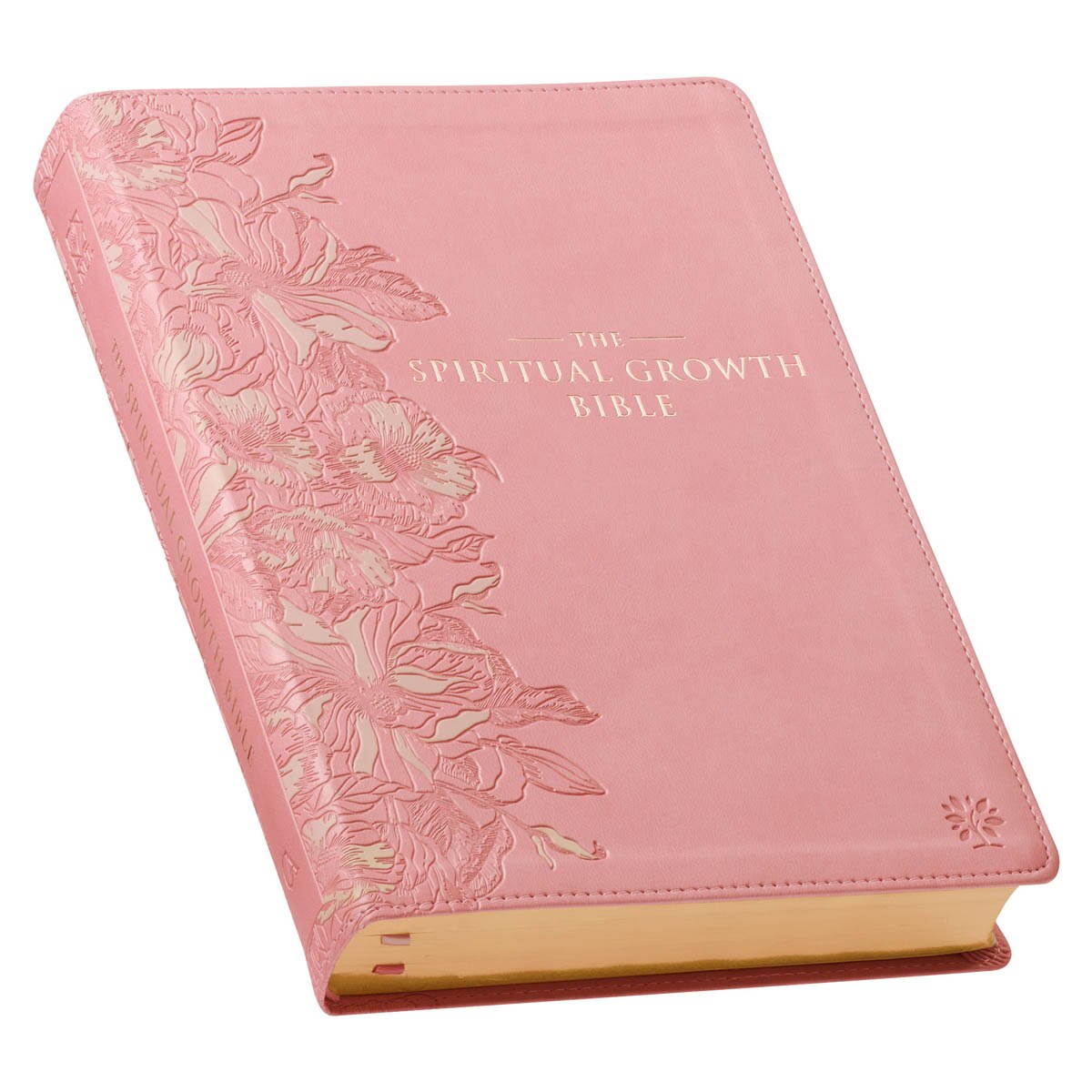Pink Faux Leather Spiritual Growth Bible