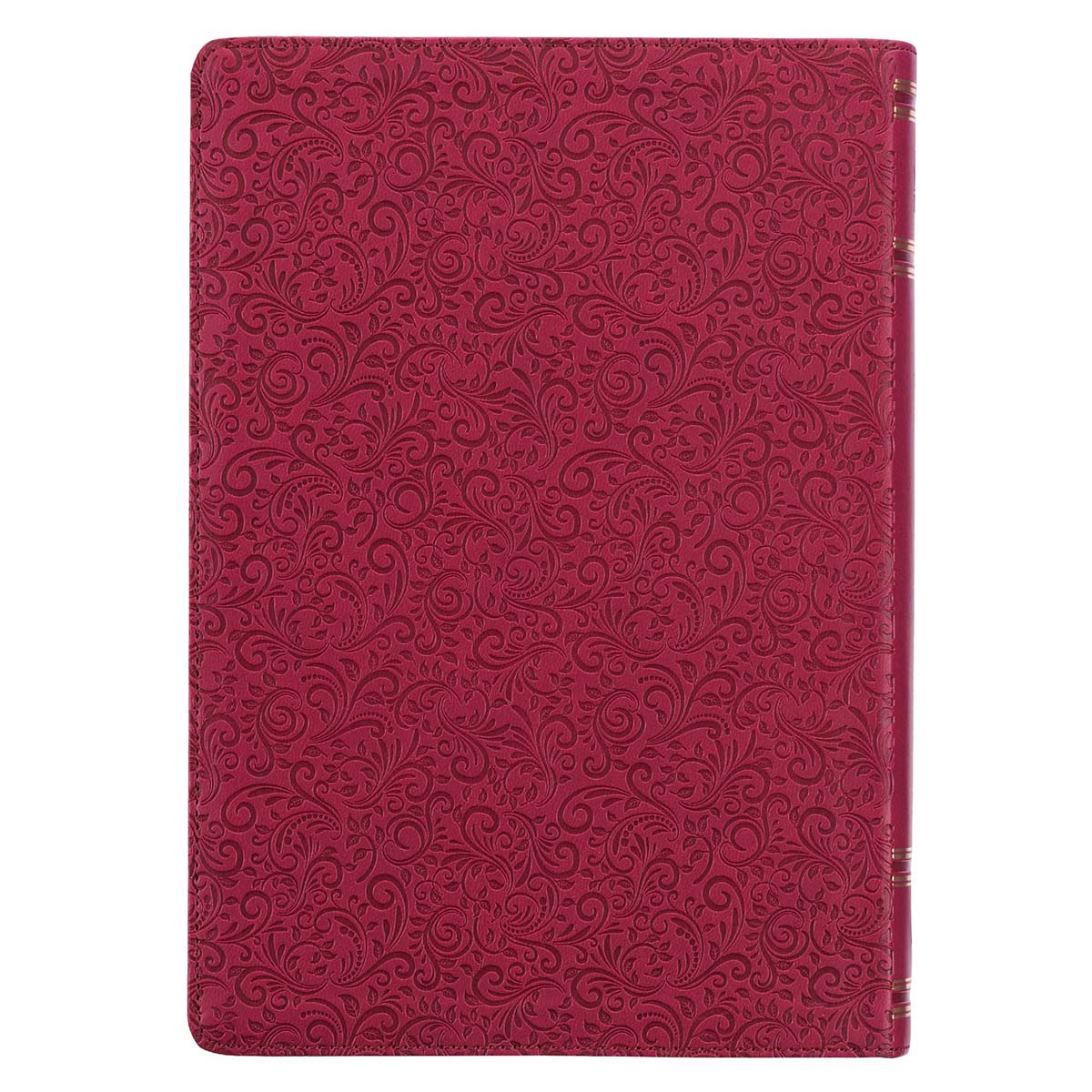 Berry Faux Leather Spiritual Growth Bible