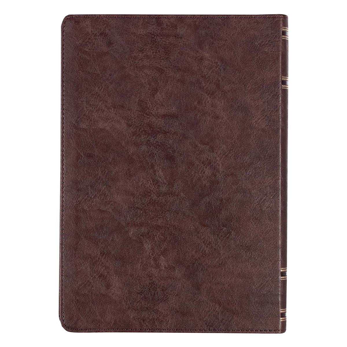 Espresso Brown Faux Leather Spiritual Growth Bible