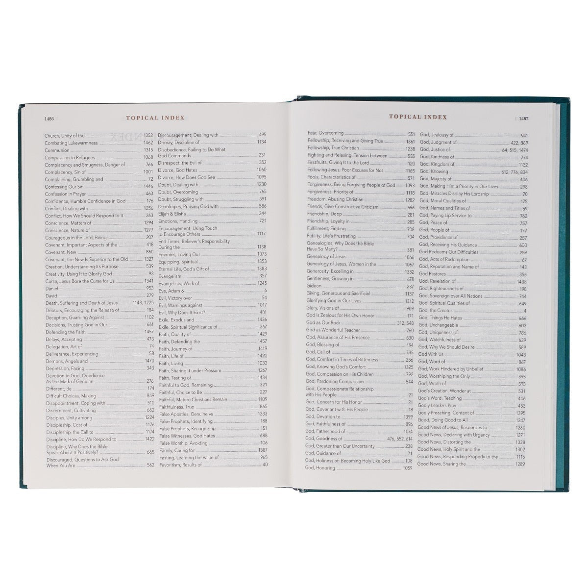 Teal Hardcover Spiritual Growth Bible