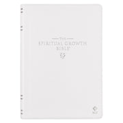 White Full Grain Leather Spiritual Growth Bible