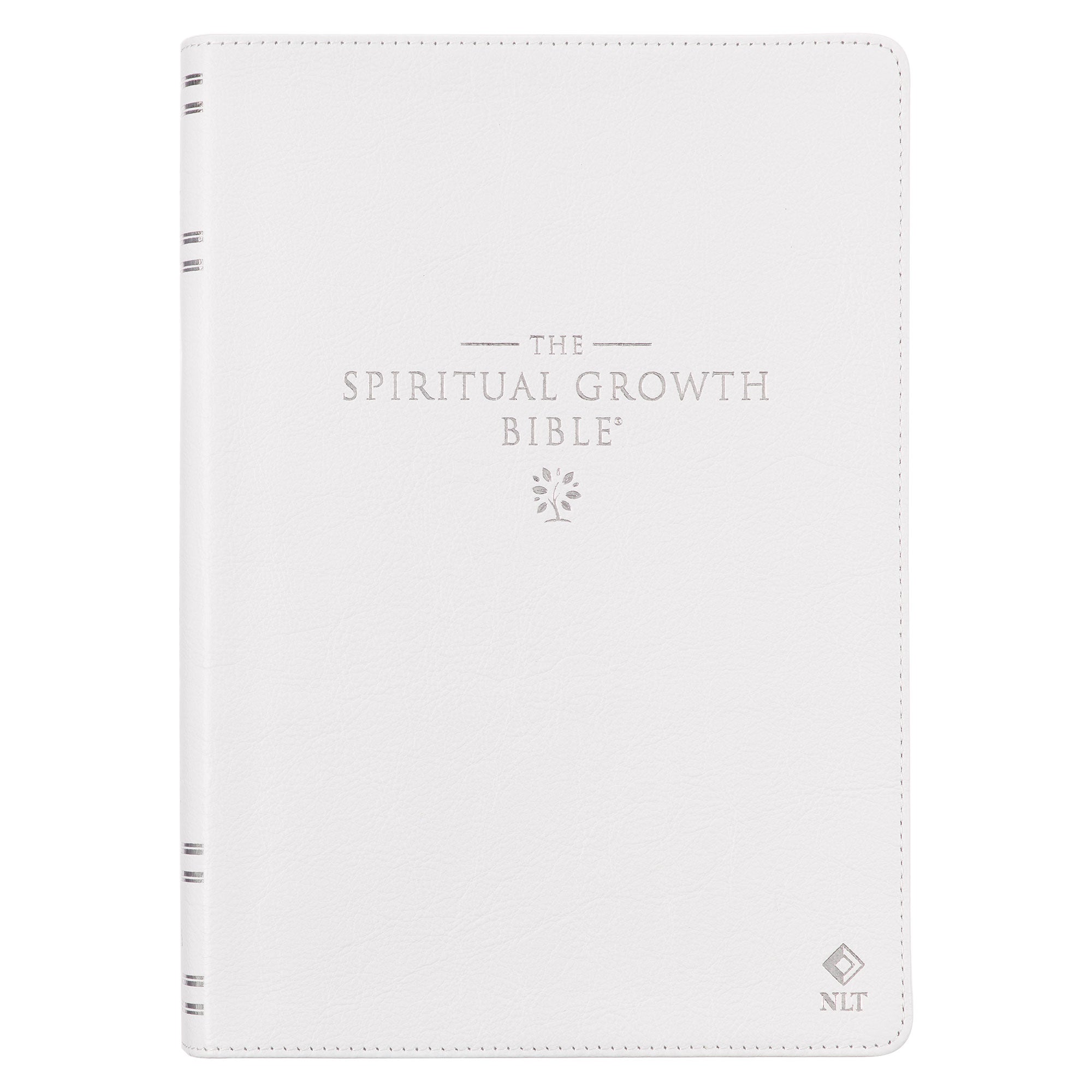 White Full Grain Leather Spiritual Growth Bible