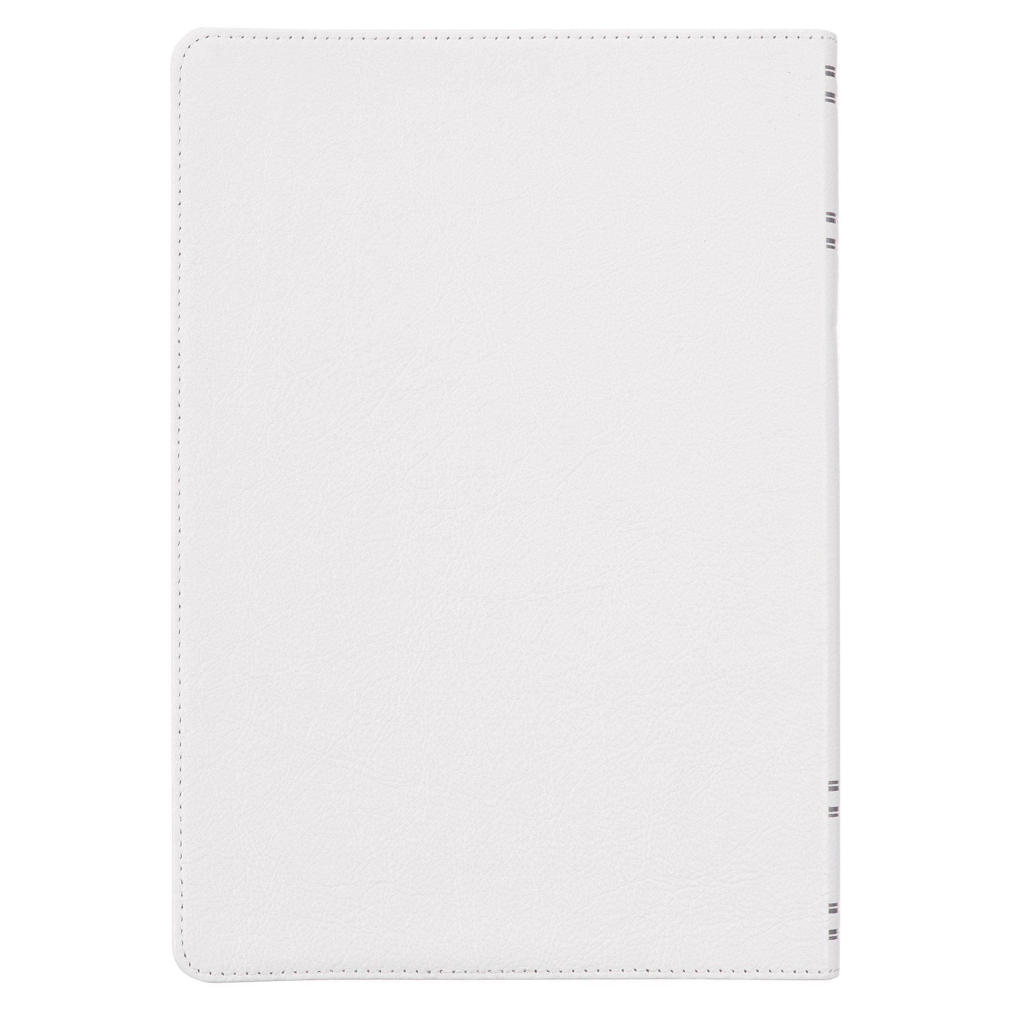 White Full Grain Leather Spiritual Growth Bible
