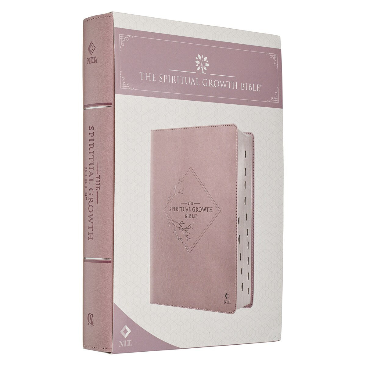 Dusty Mauve Faux Leather Spiritual Growth Bible
