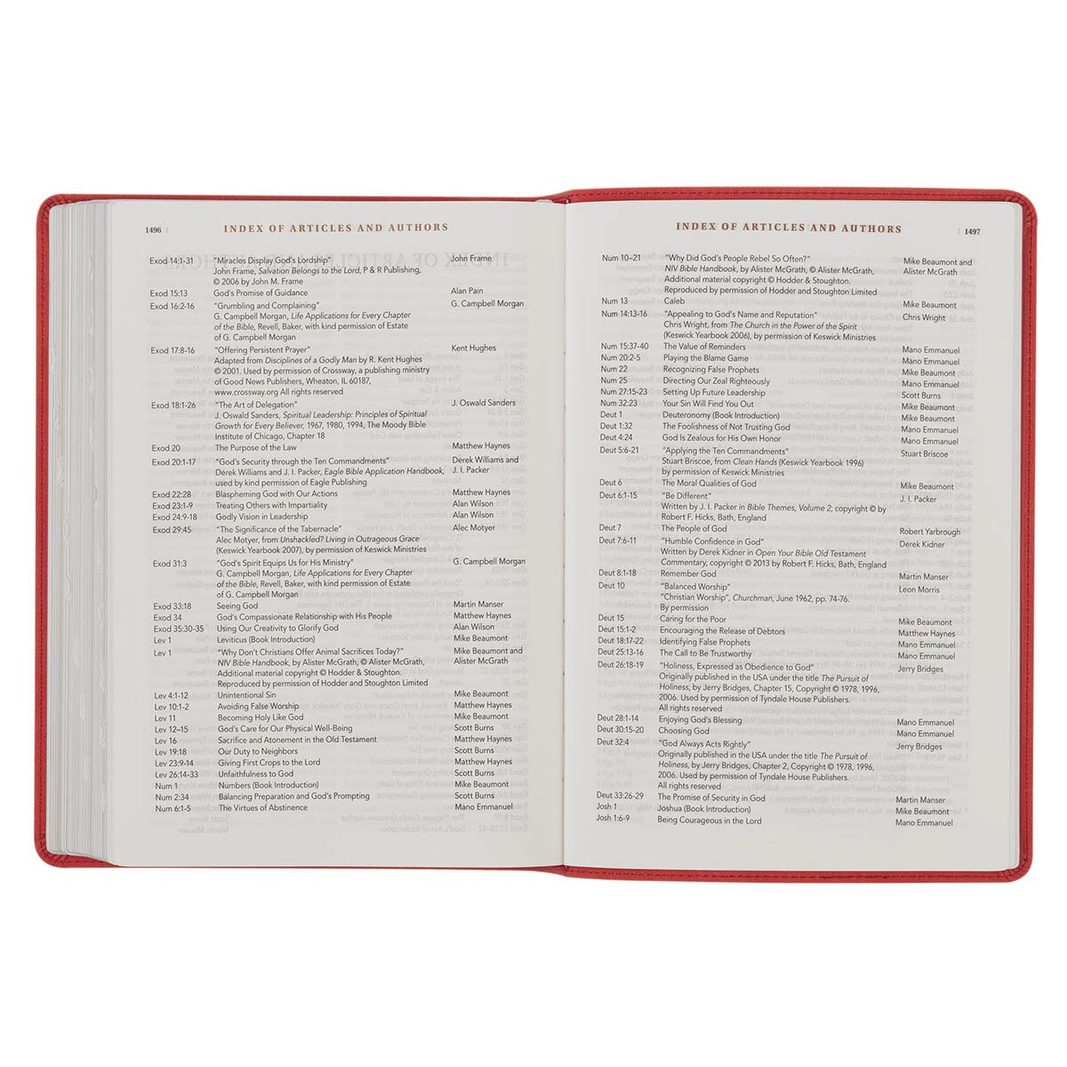 Coral Vine Faux Leather Spiritual Growth Bible