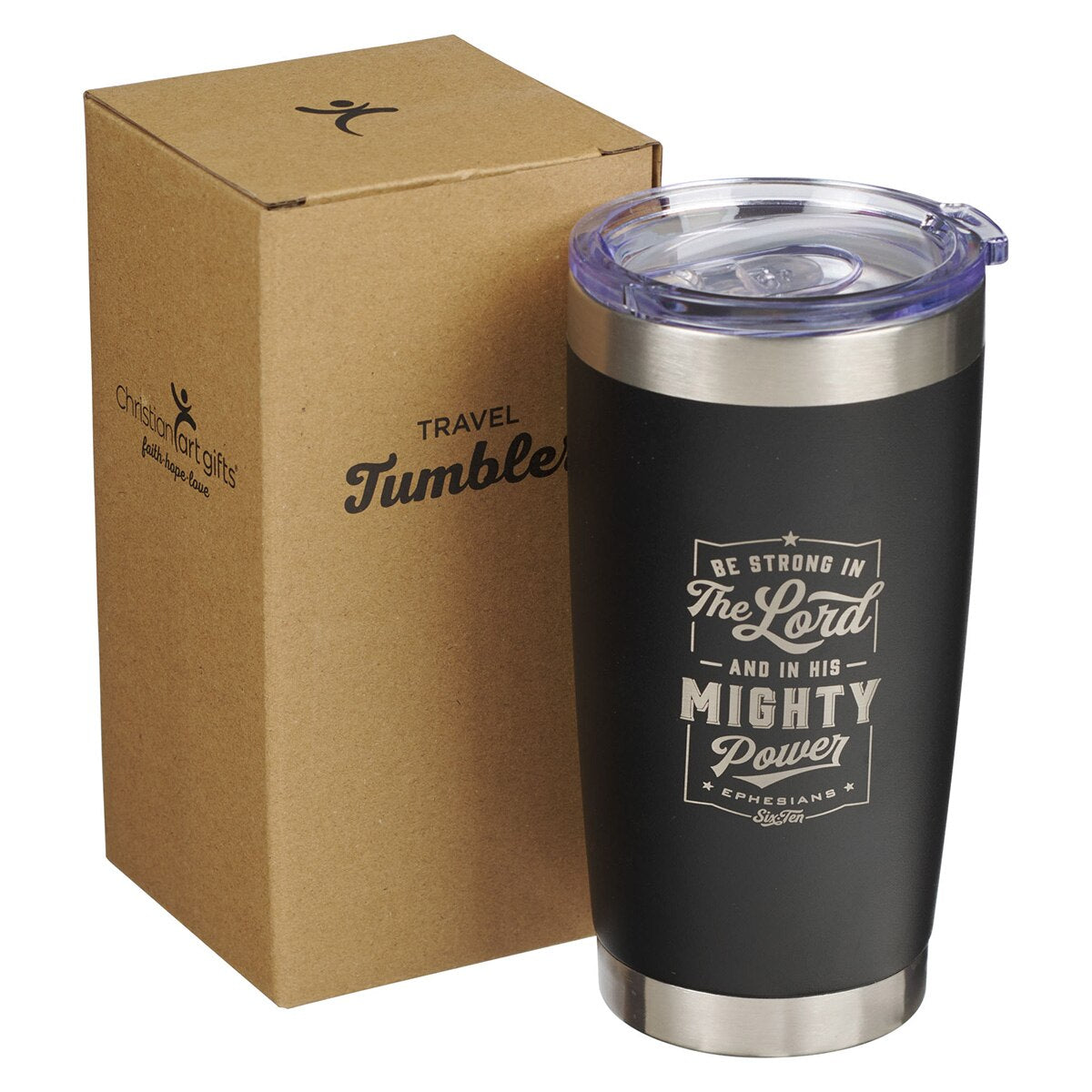 Be Strong in the LORD Stainless Steel Mug - Ephesians 6:10