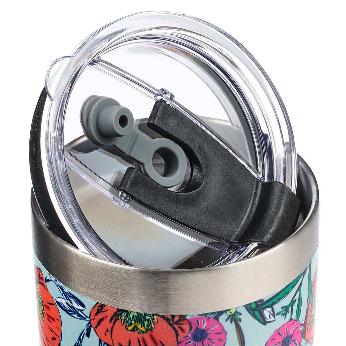 His Grace Stainless Steel Travel Mug With Reusable Stainless Steel Straw