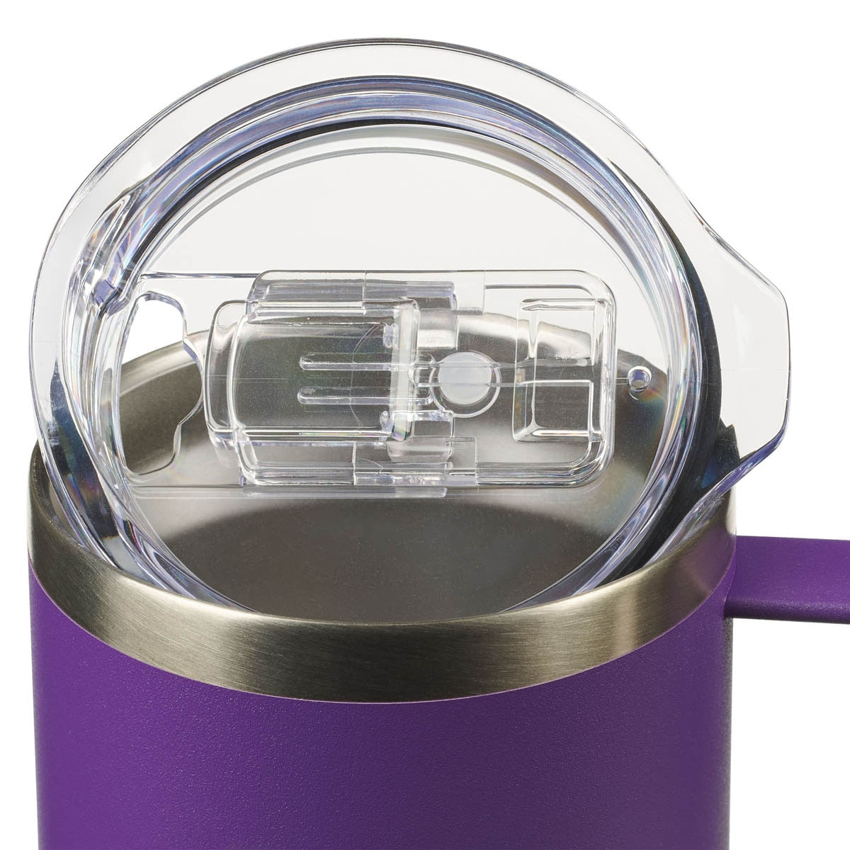 Strength & Dignity Purple Camp-style Stainless Steel Mug - Proverbs 31:25