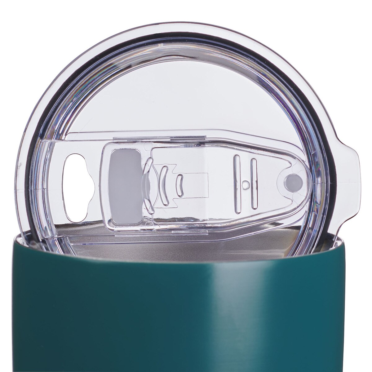 Be Still Teal Floral Stainless Steel Travel Tumbler - Psalm 46:10