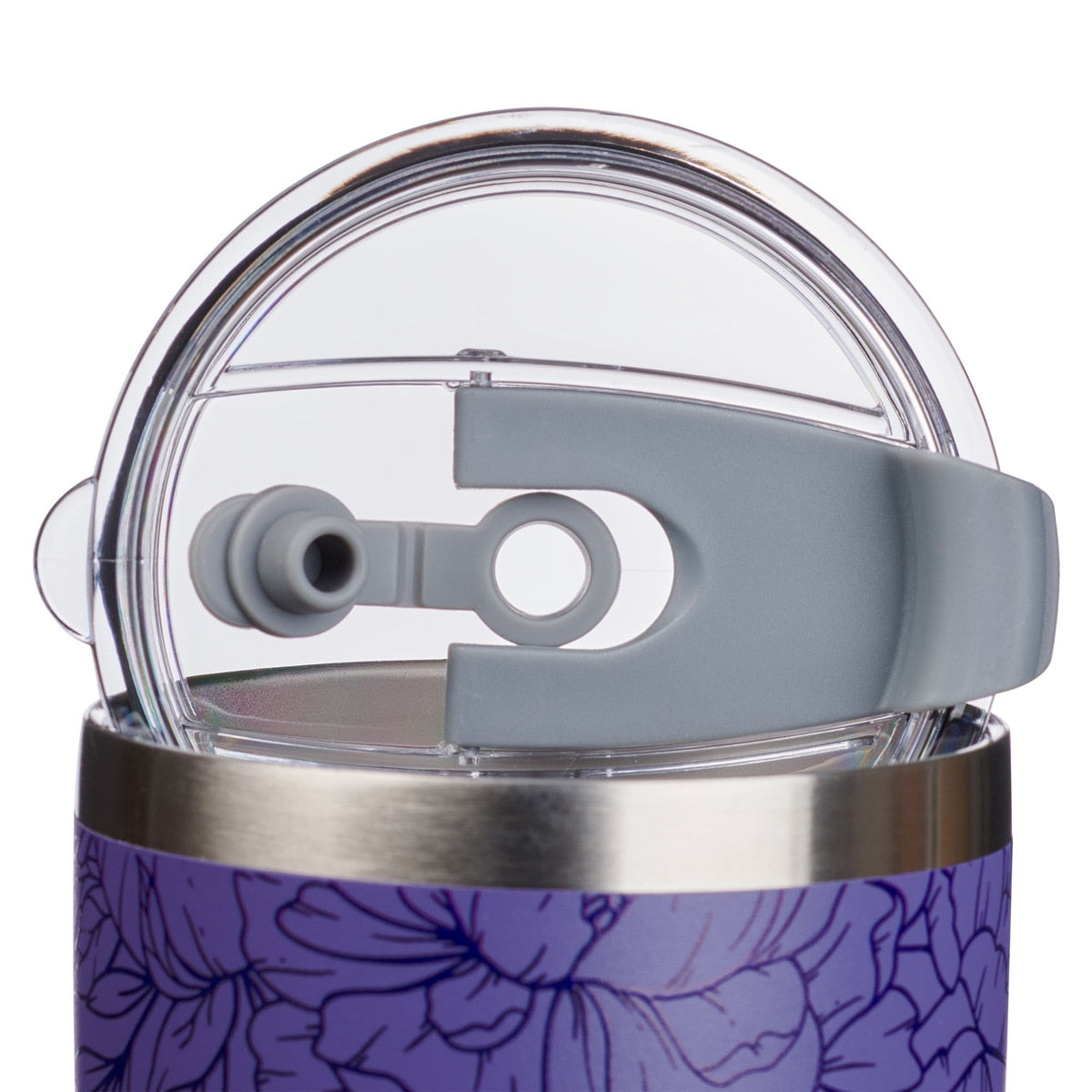 Noble Things Lavender Floral Stainless Steel Tumbler - Proverbs 31:29