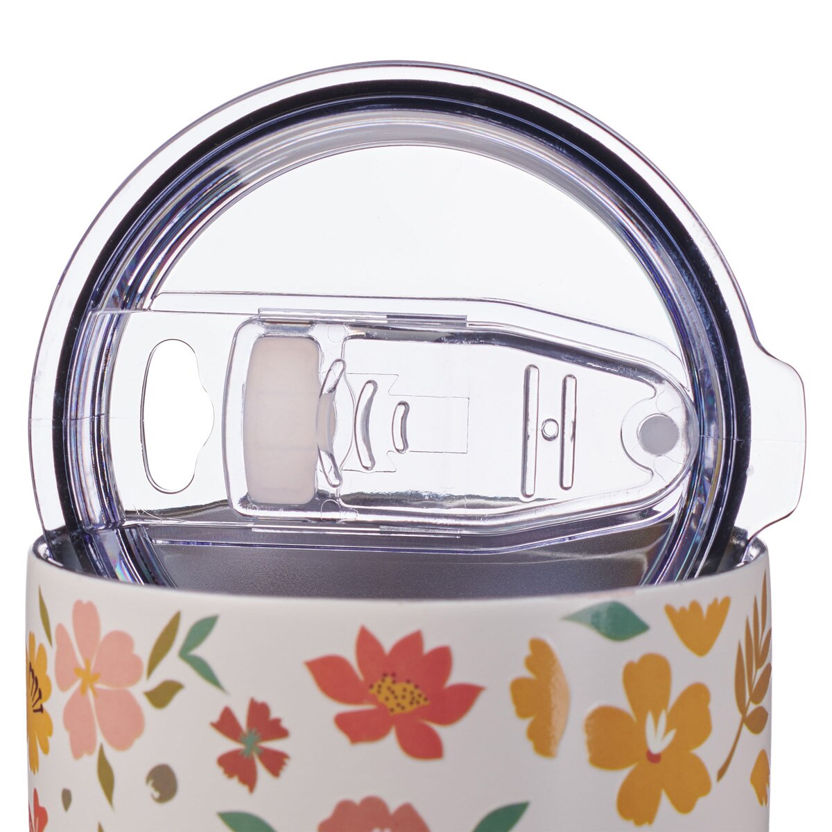 World's Greatest Mom Peach Floral Stainless Steel Travel Tumbler