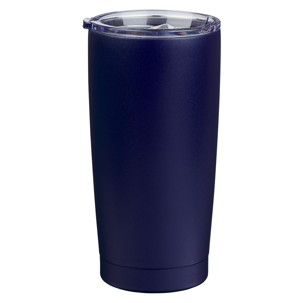 Strong and Courageous Navy Blue Stainless Steel Travel Tumbler - Joshua 1:9