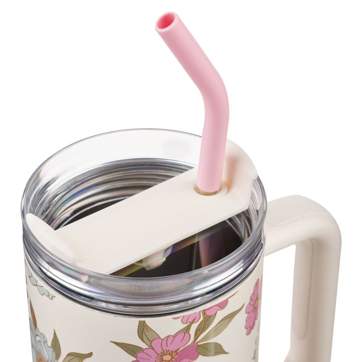 Everything Beautiful Whimsical Blooms 40 oz Stainless Steel Travel Tumbler - Ecclesiastes 3:11