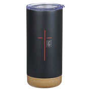 Man of God Black Stainless Steel Tumbler - 1 Timothy 6:11